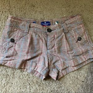 Vintage Low Rise Plaid American Eagle Mini Shorts